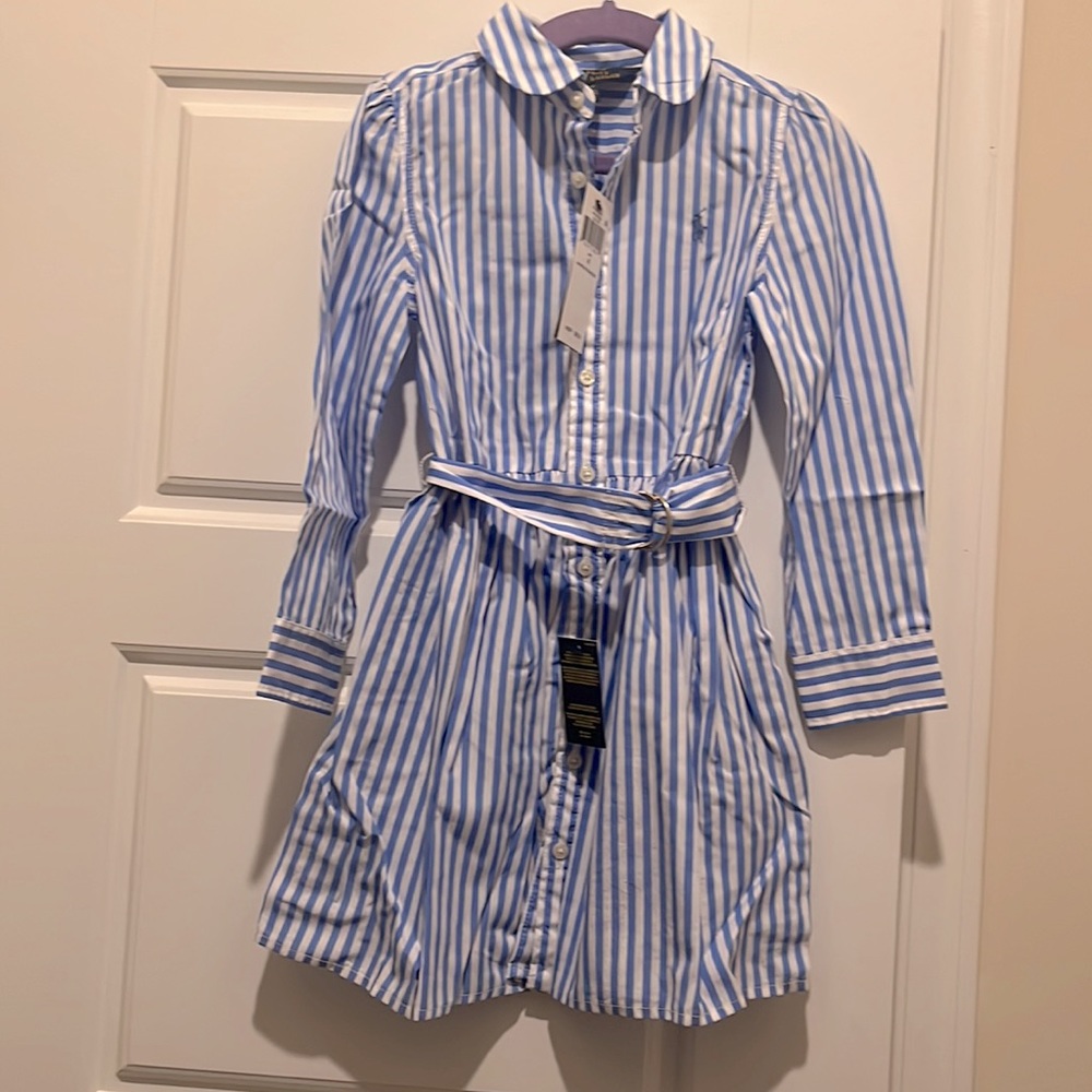 Ralph Lauren 4/4T belted shirtdress- NWT
